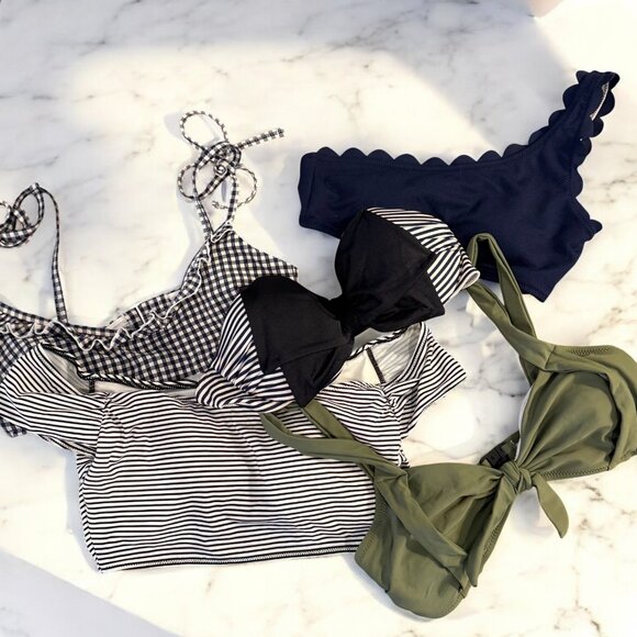 Swim Top Bundle 5 Pieces Size XS and Small Victoria's Secret Aerie Shein Bundle - Picture 6 of 10